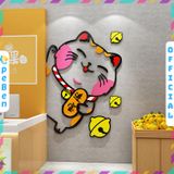  Tranh mica EPeBen dán tường nổi 3d hình Mèo May Mắn Thần Tài decor trang trí Quán Trà Sữa, Quán Nước 