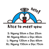  Tranh mica EPeBen dán tường nổi 3d hình Doremon Nice To Meet You decor trang trí Cửa Hàng, Phòng Cho Bé 