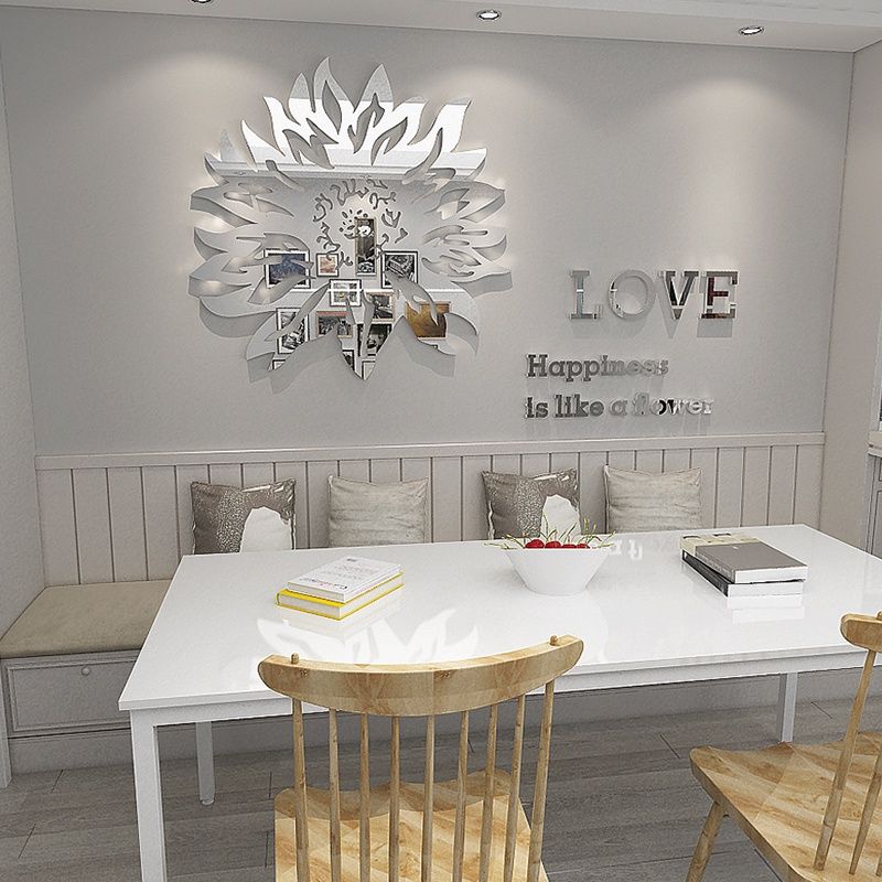  Tranh mica EPeBen dán tường nổi 3d hình hoa cúc decor trang trí phòng bếp, phòng khách, nhà cửa 