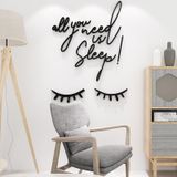  Tranh mica EPeBen dán tường nổi 3d hình đôi mắt lông mi sleep ngủ decor trang trí phòng ngủ, phòng trọ, phòng cưới 