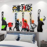  Tranh mica EPeBen dán tường nổi 3d hình one piece ace decor trang trí quán game phòng game thủ 
