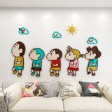  Tranh Mica 3d Dán Tường Gia Đình Nhà Shin Cậu Bé Bút Chì Trang Trí Mầm Non, Mẫu Giáo 