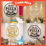  Tranh mica EPeBen dán tường nổi 3d hình miếng bánh pizza trang trí cửa hàng bánh, nhà hàng đồ ăn nhanh, burger, gà rán 