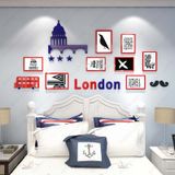  Tranh mica EPeBen dán tường nổi 3d hình khung ảnh phong cách london decor trang trí phòng khách, phòng họp 