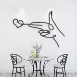  Tranh mica EPeBen dán tường nổi 3d hình love Trái tim cách điệu decor trang trí phòng khách, phòng ngủ, cửa hàng 