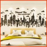  Tranh mica EPeBen dán tường nổi 3d hình thành phố decor trang trí phòng khách, phòng ngủ, phòng làm việc 