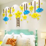  Tranh mica EPeBen dán tường nổi 3d hình hoạt hình bầu trời đầy sao dễ thương decor trang trí mầm non 