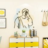  Tranh mica EPeBen dán tường nổi 3d hình chàng trai decor trang trí phòng khách, phòng ngủ, phòng cưới 