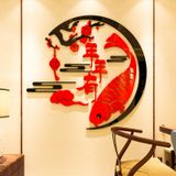  Tranh mica EPeBen dán tường nổi 3d hình Cá Chép PHÚC LỘC THỌ chúc mừng năm mới decor trang trí phòng khách 
