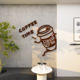  Tranh Mica 3d Dán Tường Chủ Đề Quán Coffee, Trang Trí Quán Cafe, Quán Nước, Quán Trà Tranh 