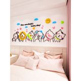  Tranh mica EPeBen dán tường nổi 3d hình hoạt hình những người bạn dễ thương decor trang trí lớp học, mầm non, mẫu giáo 