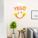  Tranh Mica 3d Dán Tường Các Biểu Tượng Cảm Xúc Trang Trí Quán Trà Sữa, Cafe, Trà Chanh 