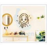  Tranh mica EPeBen dán tường nổi 3d hình tranh cô gái dễ thương decor trang trí, phòng ngủ, phòng cưới 