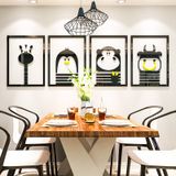  Tranh mica EPeBen dán tường nổi 3d hình khung hoạt hình các con vật dễ thương decor trang trí, phòng cho bé 