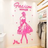  Tranh mica EPeBen dán tường nổi 3d hình Fashion decor trang trí shop thời trang váy, áo, giày, shop phụ kiện 