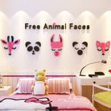  Tranh mica EPeBen dán tường nổi 3d hình hoạt hình mặt thú animal faces phong cách bắc âu trang trí phòng khách, nhà cửa 