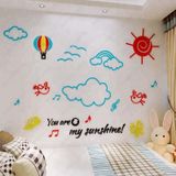  Tranh mica EPeBen dán tường nổi 3d hình bầu trời trong xanh và mây trắng decor trang trí mầm non, phòng bé 