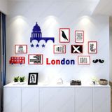  Tranh mica EPeBen dán tường nổi 3d hình khung ảnh phong cách london decor trang trí phòng khách, phòng họp 