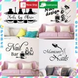  Tranh mica EPeBen dán tường nổi 3d hình sơn móng tay Nail Beautiful decor trang trí Tiệm Nail, Spa làm đẹp 