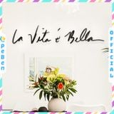  Tranh mica EPeBen dán tường nổi 3d hình Chữ nghệ thuật La vita, Sunshine decor trang trí phòng khách, nhà cửa 