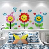  Tranh mica EPeBen dán tường nổi 3d hình những bông hoa hướng dương decor trang trí mầm non, phòng cho bé, Chân Tường 