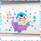  Tranh mica EPeBen dán tường nổi 3d hình Phòng tắm ngộ nghĩnh decor trang trí nhà tắm cho bé (Có Tiếng Việt) 