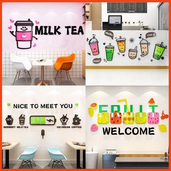  Size lớn Tranh mica dán tường dán nổi hello trang trí cửa ra vào shop quần áo, cafe, spa 