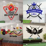  Tranh mica 3d dán tường mẫu tranh trang trí quán Bi-a, Billiard, Clb Bida, Cơ Thủ 