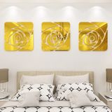  Tranh mica EPeBen dán tường nổi 3d hình Hoa hồng nghệ thuật decor trang trí phòng khách, phòng ngủ, nhà hàng 