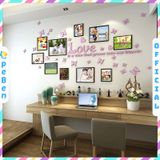  Tranh mica EPeBen dán tường nổi 3d hình khung ảnh khoảnh khắc decor trang trí, phòng làm việc, phòng họp 