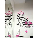  Tranh mica EPeBen dán tường nổi 3d hình fashion time decor trang trí spa, shop thời trang, phòng ngủ, nail 