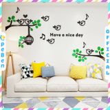  Tranh mica EPeBen dán tường nổi 3d hình ngày mới tốt lành decor trang trí phòng khách, phòng ngủ 
