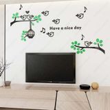 Tranh mica EPeBen dán tường nổi 3d hình ngày mới tốt lành decor trang trí phòng khách, phòng ngủ 