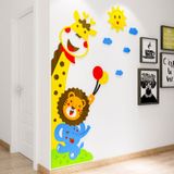  Tranh mica EPeBen dán tường nổi 3d hình hoạt hình các bạn thú nhỏ dễ thương decor trang trí lớp học, mầm non, mẫu giáo 