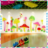  Tranh mica EPeBen dán tường nổi 3d hình rừng nấm decor trang trí lớp học, trường mầm non, phòng ngủ 