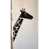  Tranh mica EPeBen dán tường nổi 3d hình hươu cao cổ Dán Cửa decor trang trí mầm non, phòng cho bé 