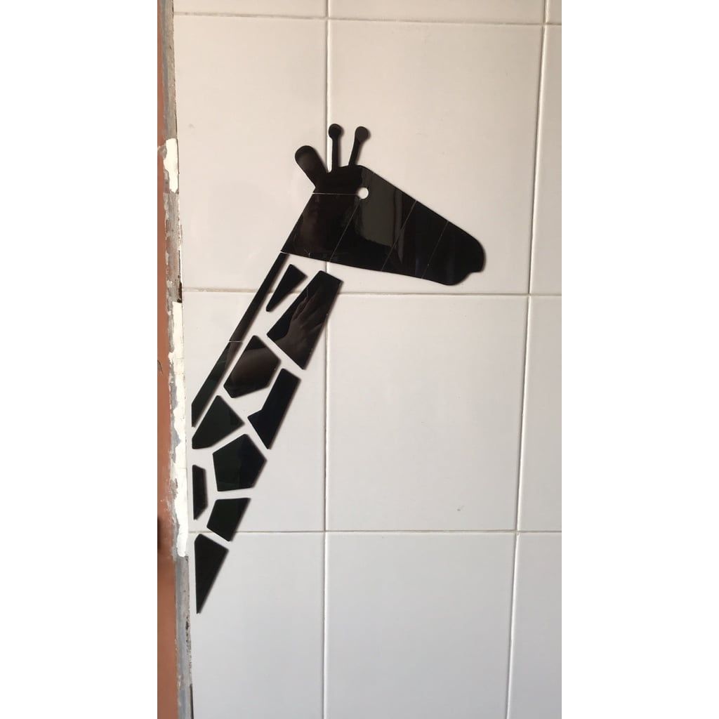  Tranh mica EPeBen dán tường nổi 3d hình hươu cao cổ Dán Cửa decor trang trí mầm non, phòng cho bé 