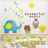  Tranh mica EPeBen dán tường nổi 3d hình thế giới âm nhạc cho bé decor trang trí mầm non, phòng cho bé 