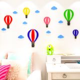  Tranh mica EPeBen dán tường nổi 3d hình khinh khí cầu dễ thương decor trang trí phòng cho bé 