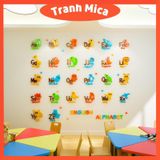  Tranh mica EPeBen dán tường nổi 3d hình bảng chữ cái tiếng anh decor trang trí mầm non, phòng cho bé 