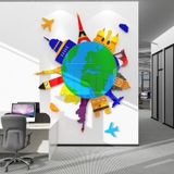  Tranh mica 3d dán tường các mẫu tranh trái đất của chúng ta, trang trí mầm non, mẫu giáo, khu vui chơi 