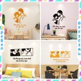  Tranh mica EPeBen dán tường nổi 3d hình cặp đôi decor trang trí cửa hàng, quán nước, shop thời trang 