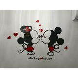  Tranh mica EPeBen dán tường nổi 3d hình mickey & mouse kiss decor trang trí mầm non, phòng cho bé 
