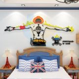  Tranh mica EPeBen dán tường nổi 3d hình truyện tranh one piece ace decor trang trí quán game phòng game thủ 