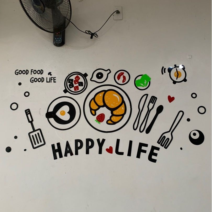  Tranh mica EPeBen dán tường nổi 3d hình Hamburger gà rán fastfood decor trang trí quán ăn đồ ăn nhanh, nhà hàng 
