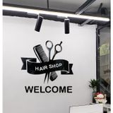  Tranh Mica 3d Dán Tường Salon Tóc Nữ, Barber Tóc Nam Trang Trí Salon Tóc, Tiệm Cắt Tóc 