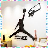  Tranh mica EPeBen dán tường nổi 3d hình ngôi sao bóng rổ nba michael jordan decor trang trí phòng khách 