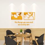  Tranh mica EPeBen dán tường nổi 3d hình cặp đôi decor trang trí cửa hàng, quán nước, shop thời trang 