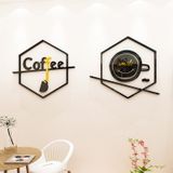  Tranh mica EPeBen dán tường nổi 3d hình chữ hình nhỏ lục giác decor trang trí quán cafe, trà chanh, trà sữa 