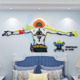 Tranh mica EPeBen dán tường nổi 3d hình truyện tranh one piece ace decor trang trí quán game phòng game thủ 